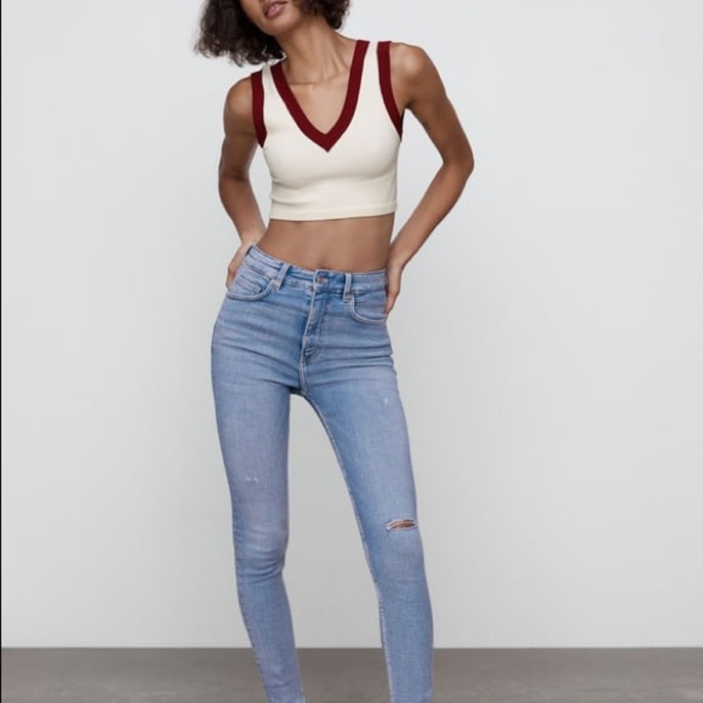 Zara Ripped Skinny Jeans